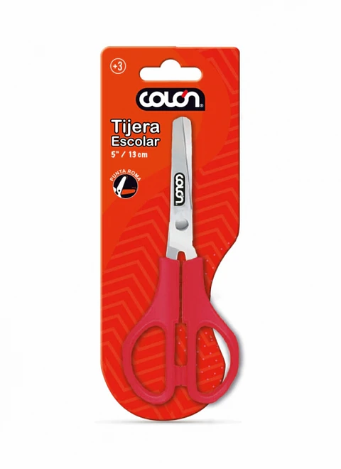 Tijera escolar 5" 13 cm -COLÓN