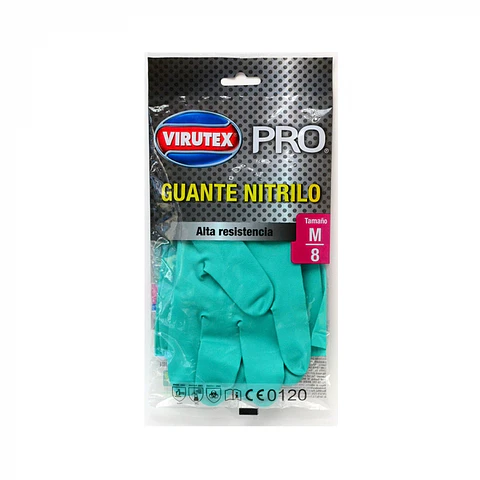 Guante nitrilo verde pro TALLA M -VIRUTEX PRO