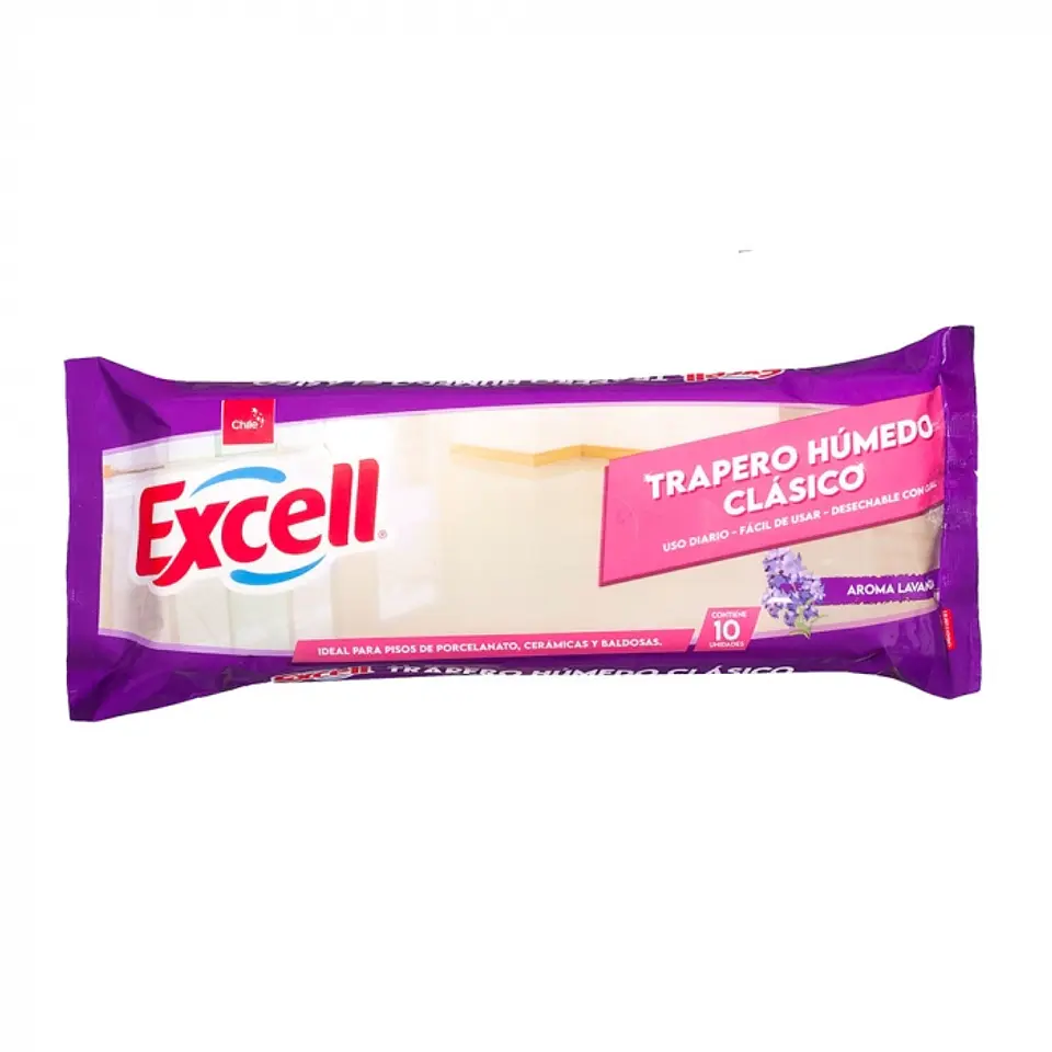 Trapero húmedo para piso flotante - lavanda 10 UND x 1 PQTE -EXCELL 1