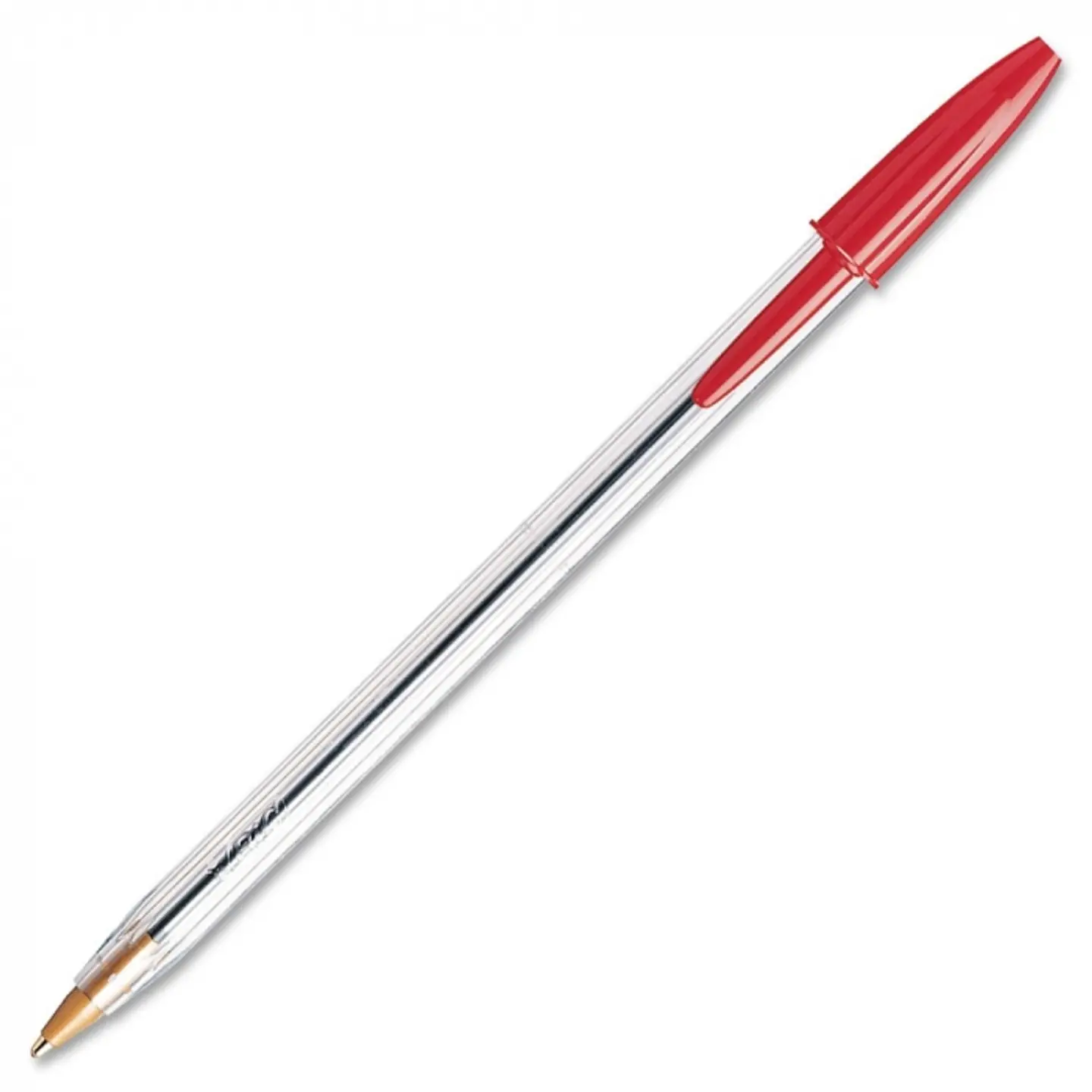 Lápiz pasta punta media cristal ROJO -BIC 1