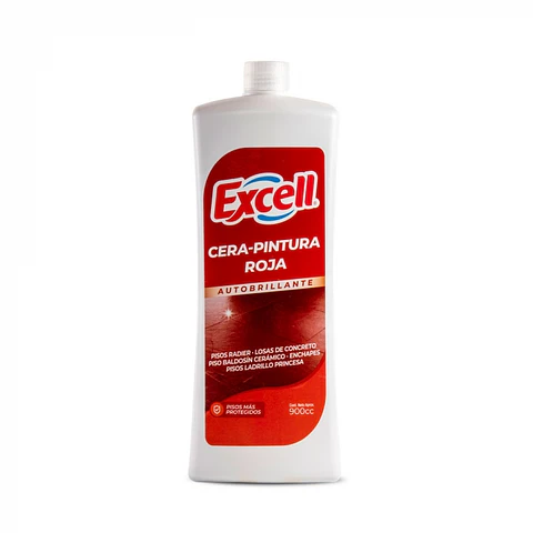Cera pintura roja autobrillante 900 ML -EXCELL