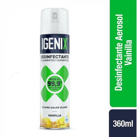 Desodorante y desinfectante ambiental - vainilla 360 ML -IGENIX