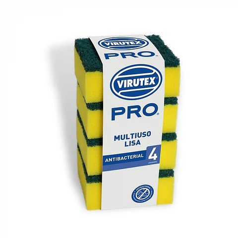 Esponja clásica PACK 4 UND -VIRUTEX PRO