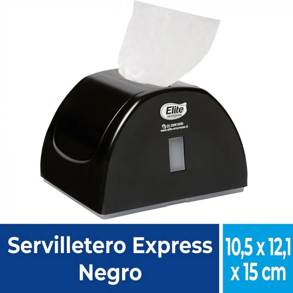 Dispensador servilleta express PLÁSTICO / NEGRO -ELITE 1