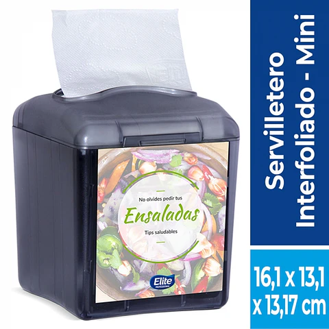 Dispensador servilleta interfoliada mini PLÁSTICO -ELITE
