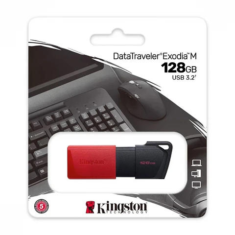 Pendrive usb 3.2 flashdrive datatraveler exodia 128 GB -KINGSTON