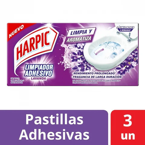 Limpiador Adhesivo WC Lavanda 3 UND