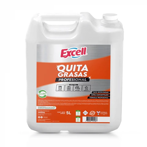 Desengrasante quita grasas pro 5 LT -EXCELL