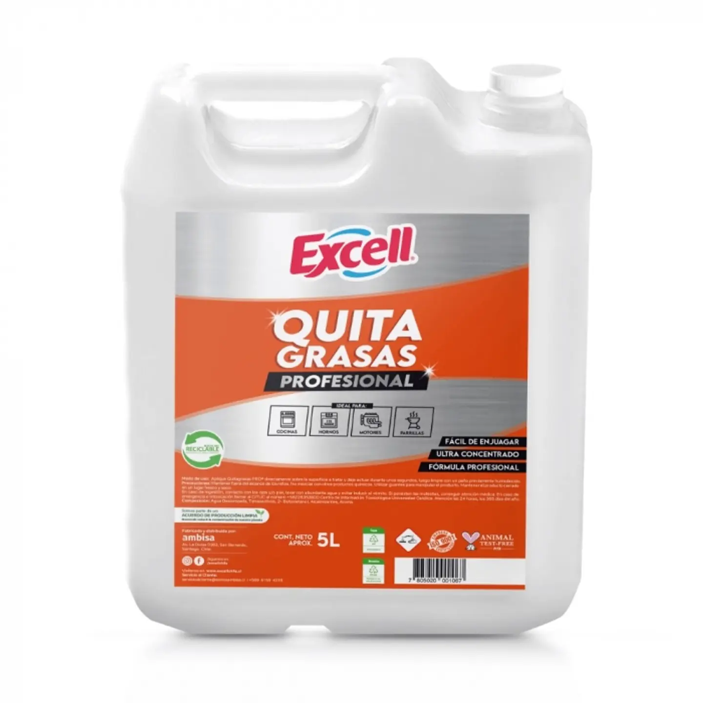 Desengrasante quita grasas pro 5 LT -EXCELL 1