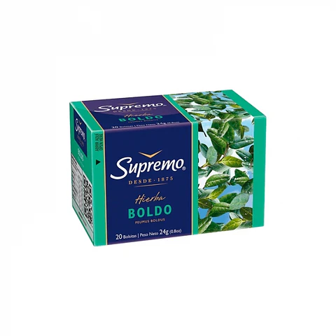 Té hierbas boldo 20 BOLSAS -SUPREMO