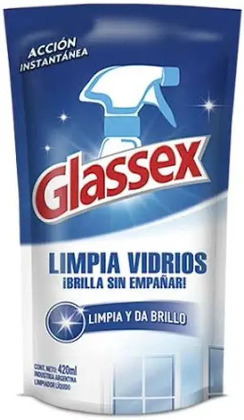 Limpiavidrios doypack 420 ML -GLASSEX