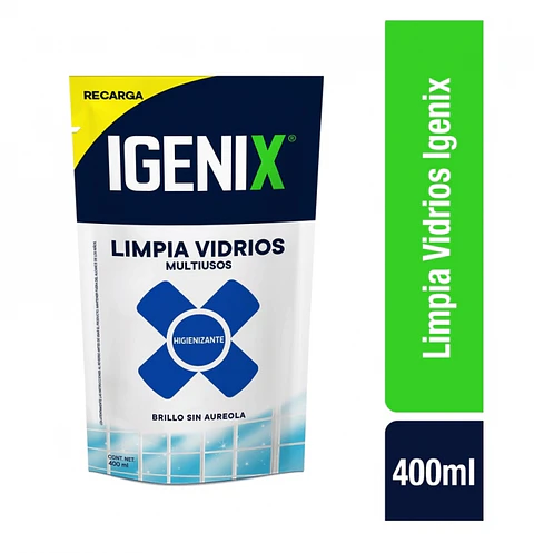 Limpiavidrios multiusos recarga doypack 400 ML -IGENIX
