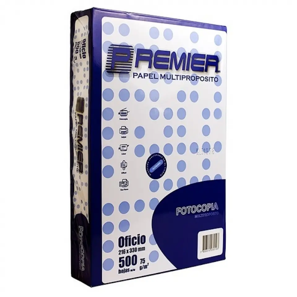Papel fotocopia - oficio 500 HJ / 75 GR -EQUALIT 1