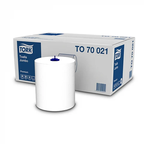 Toalla de papel jumbo h/d premium 150 MT x 6 ROLLOS -TORK