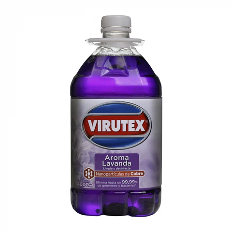 Limpiador de piso desinfectante - lavanda 4 LT -VIRUTEX