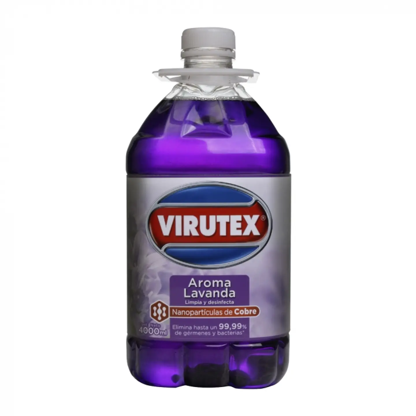 Limpiador de piso desinfectante - lavanda 4 LT -VIRUTEX 1