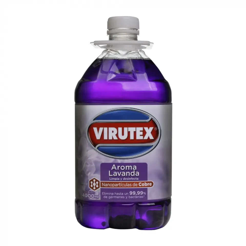 Limpiador de piso desinfectante - lavanda 4 LT -VIRUTEX 1