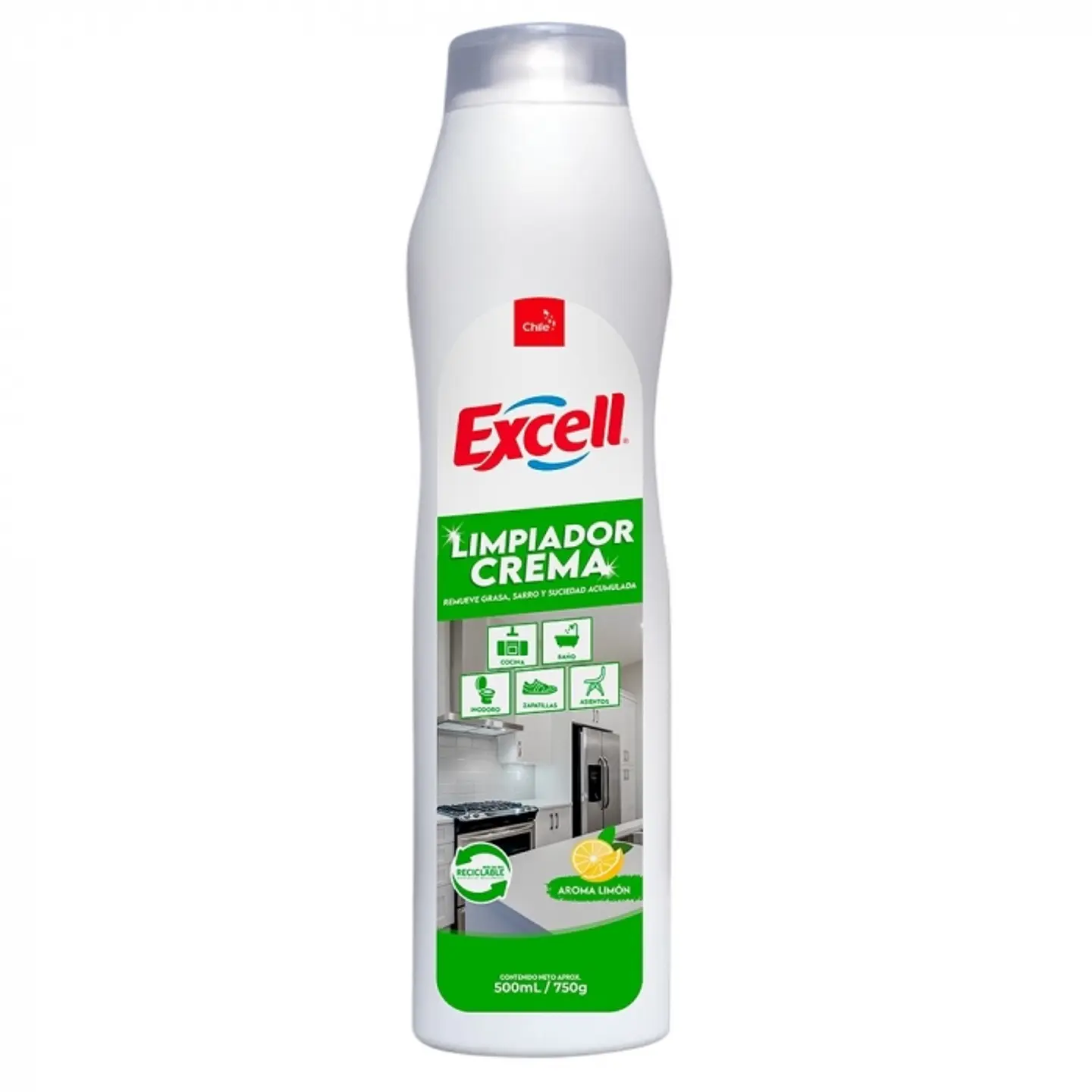Limpiador crema - limón 500 ML / 750 GR -EXCELL 1