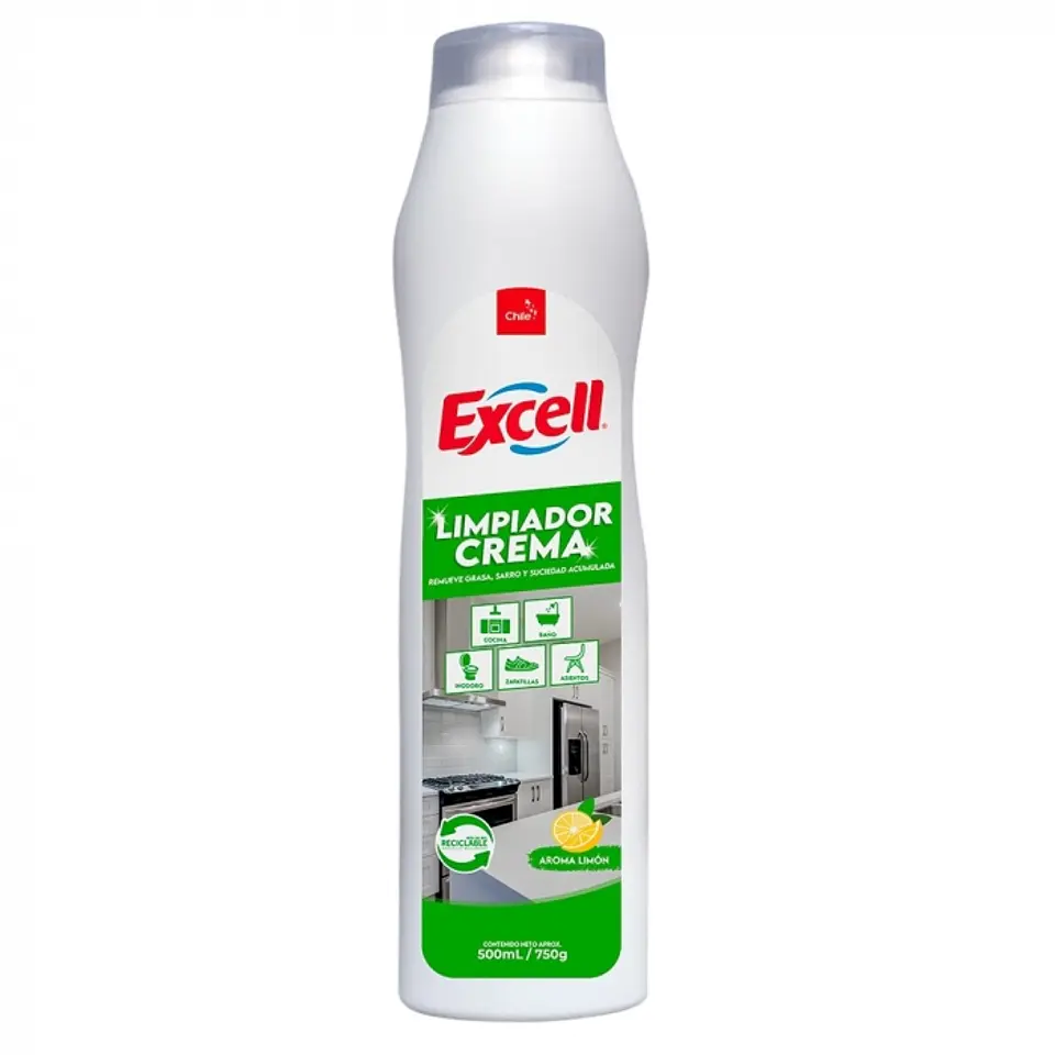 Limpiador crema - limón 500 ML / 750 GR -EXCELL 1