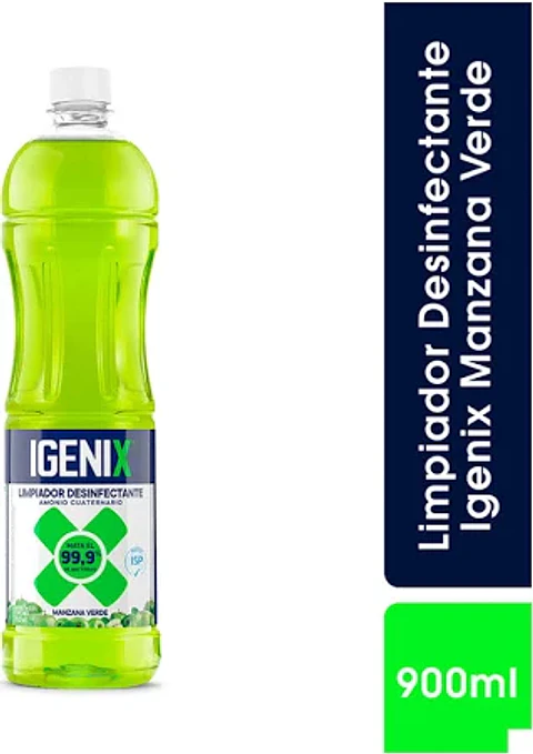 Limpiador de piso desinfectante - manzana verde 900 ML -IGENIX