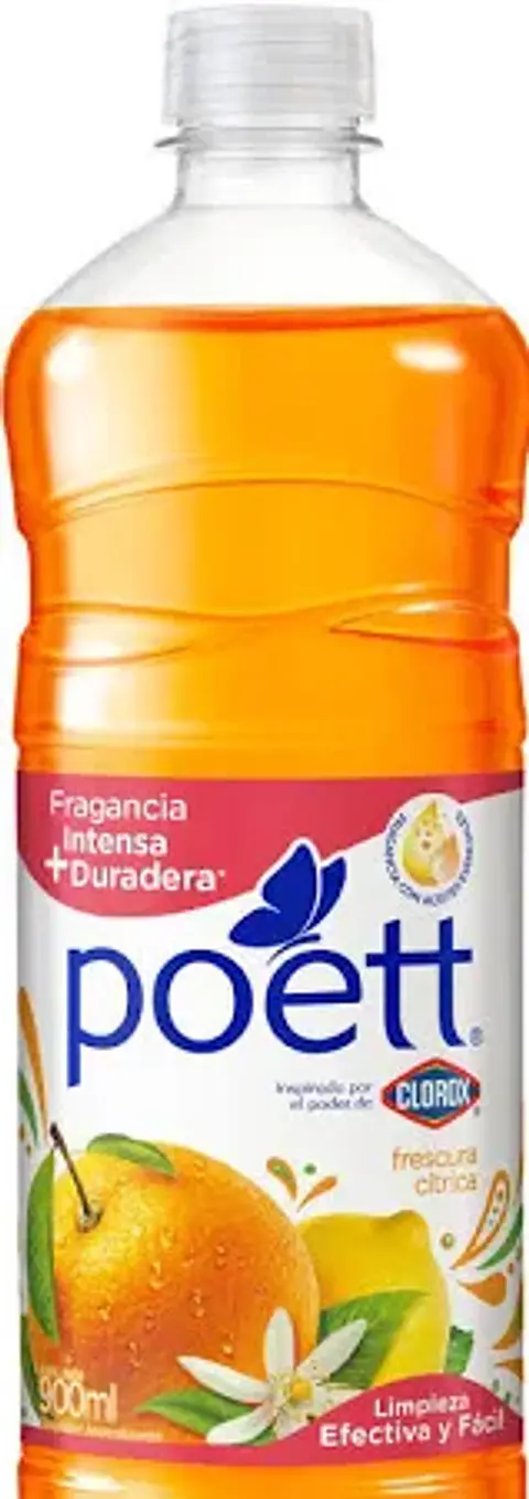 Limpiador de piso desinfectante - frescura cítrica 900 ML -POETT
