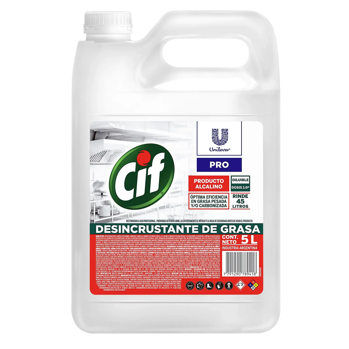 Desincrustante de Grasa 5L CIF 1