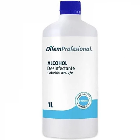 Alcohol desnaturalizado difemcare 70 grados 1 LT -DIFEM PHARMA