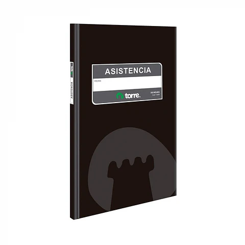 Libro de asistencia tapa dura 50 HJS -TORRE