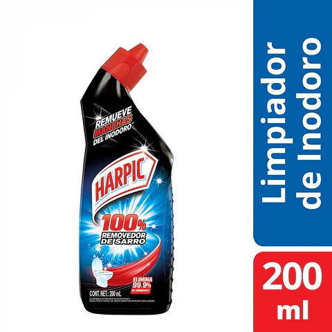 Limpiador baño wc removedor de sarro extra fuerte 200 ML -HARPIC