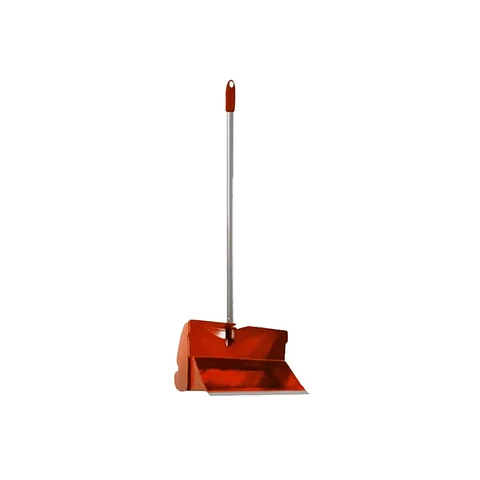 Pala de basura vaivén con mango metálico color rojo - -VIRUTEX PRO