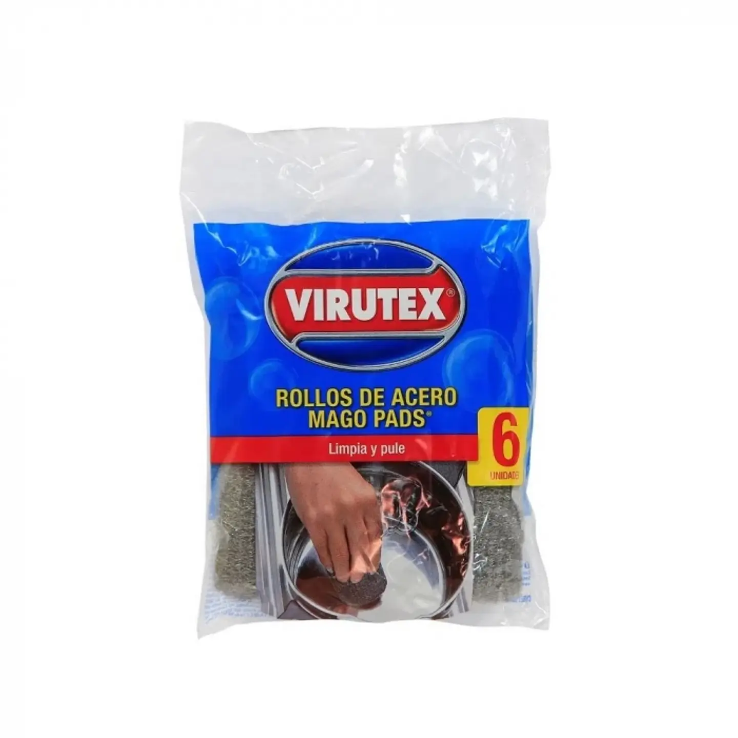 Rollos de acero mago pads PACK 6 UND -VIRUTEX 1