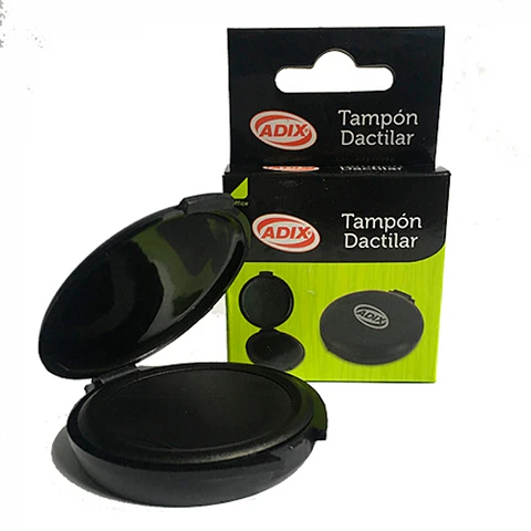 Tampón dactilar negro -ADIX