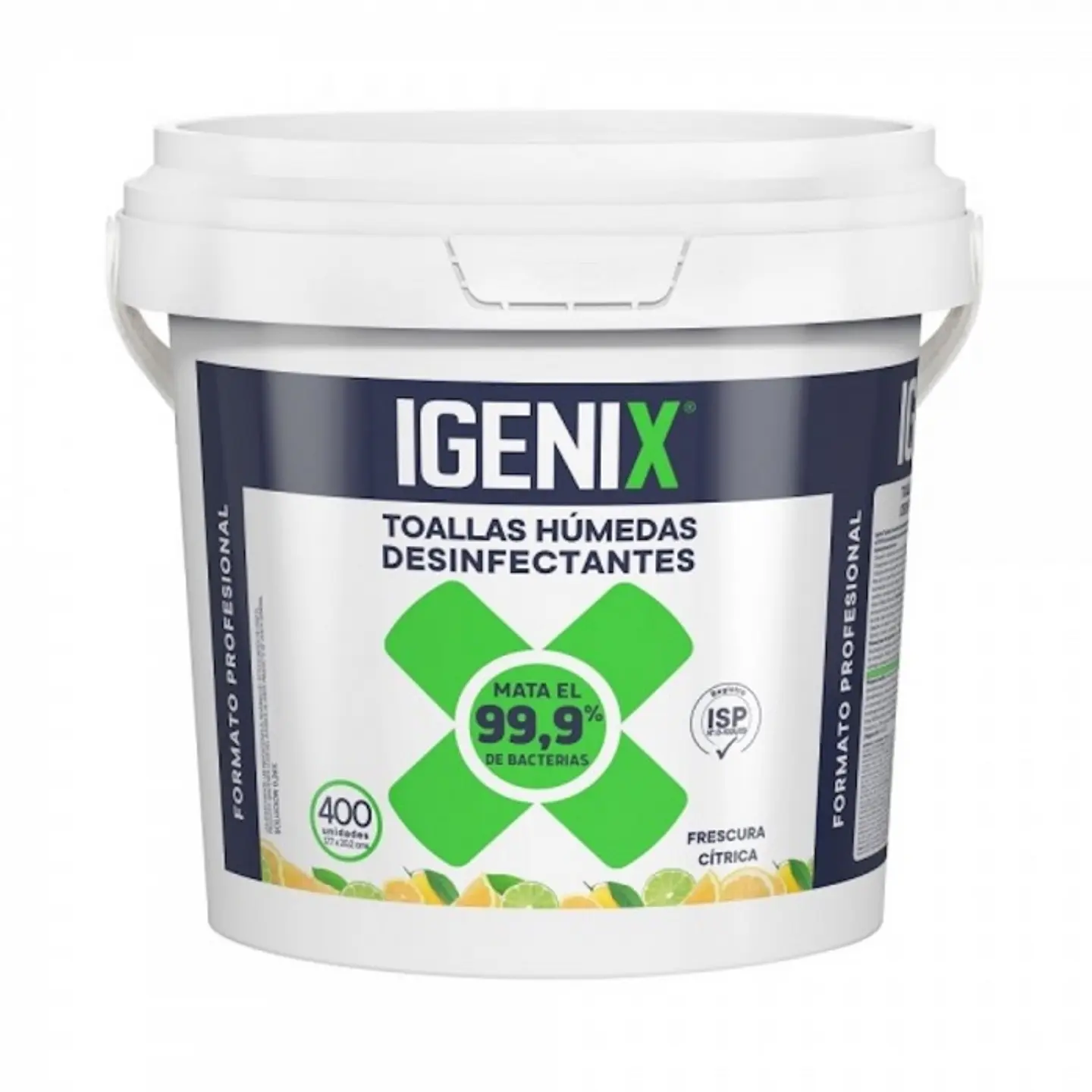 Paño toalla desinfectante wipes aroma frescura cítrica 400 UND -IGENIX 1