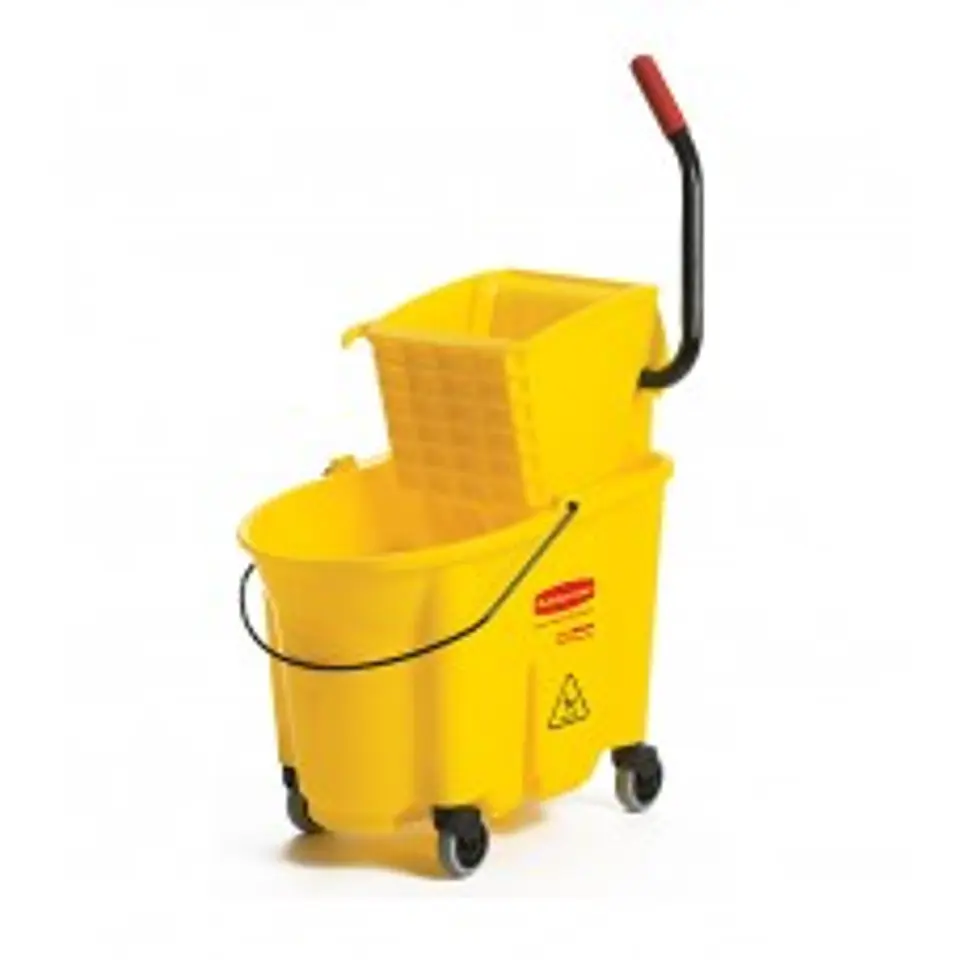 Carro amarillo estrujador rubermaid 33 LITROS -RUBERMAID 1