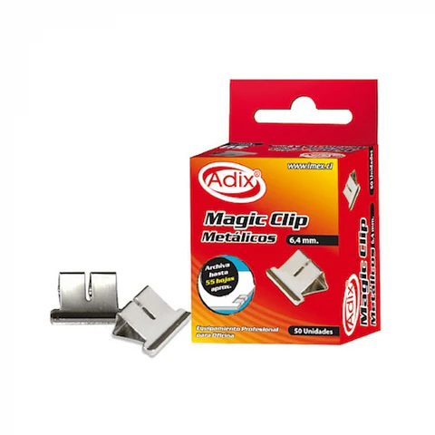 Magic clip metálico 50 und 6,4 MM -ADIX