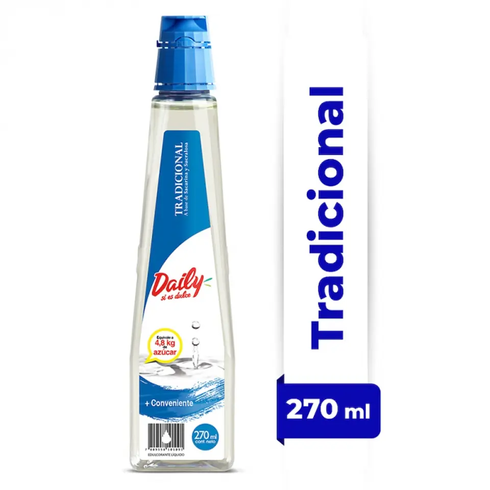 Endulzante líquido tradicional 270 ML -DAILY 1
