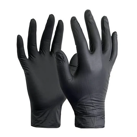 Guante examinación nitrilo negro sin polvo 100 UND / TALLA S -CLEANCARRIER