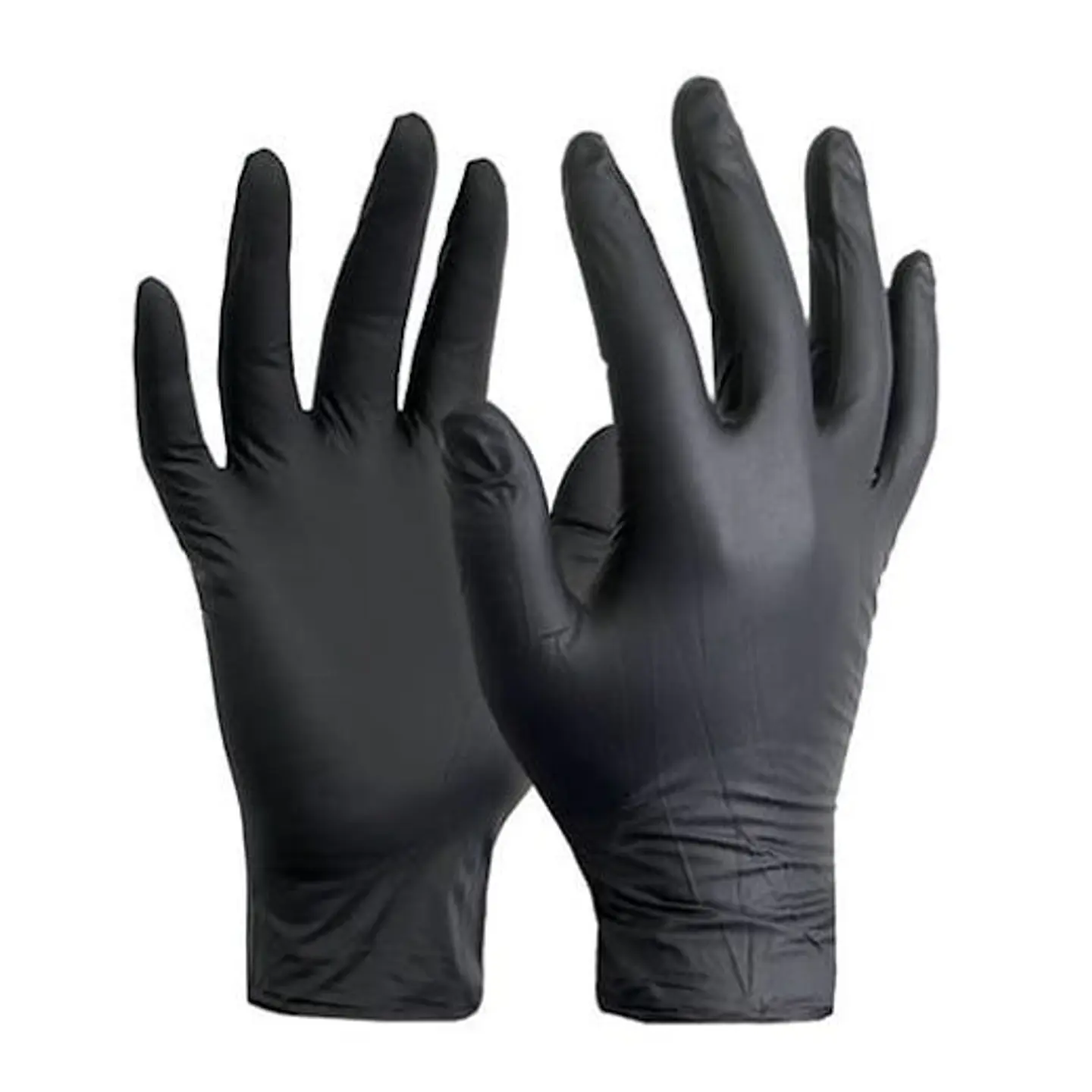 Guante examinación nitrilo negro sin polvo 100 UND / TALLA M -CLEANCARRIER 1