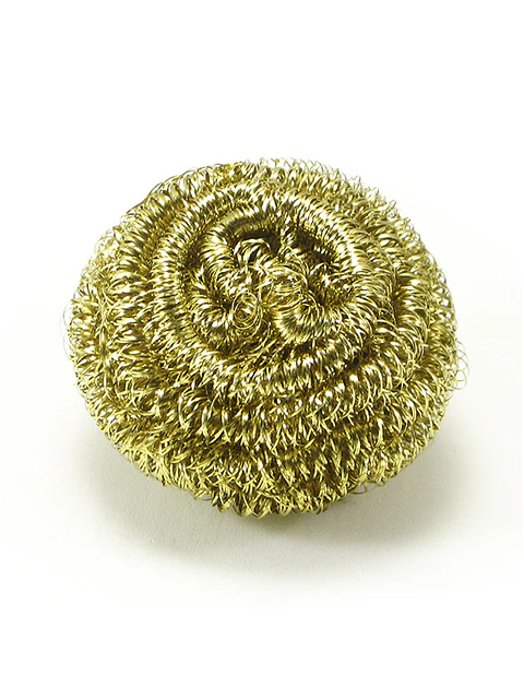 Esponja de alambre dorada