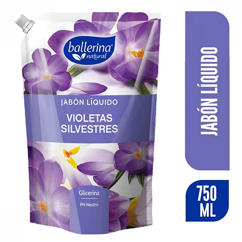Jabón líquido - violetas silvestres 750 ML -BALLERINA