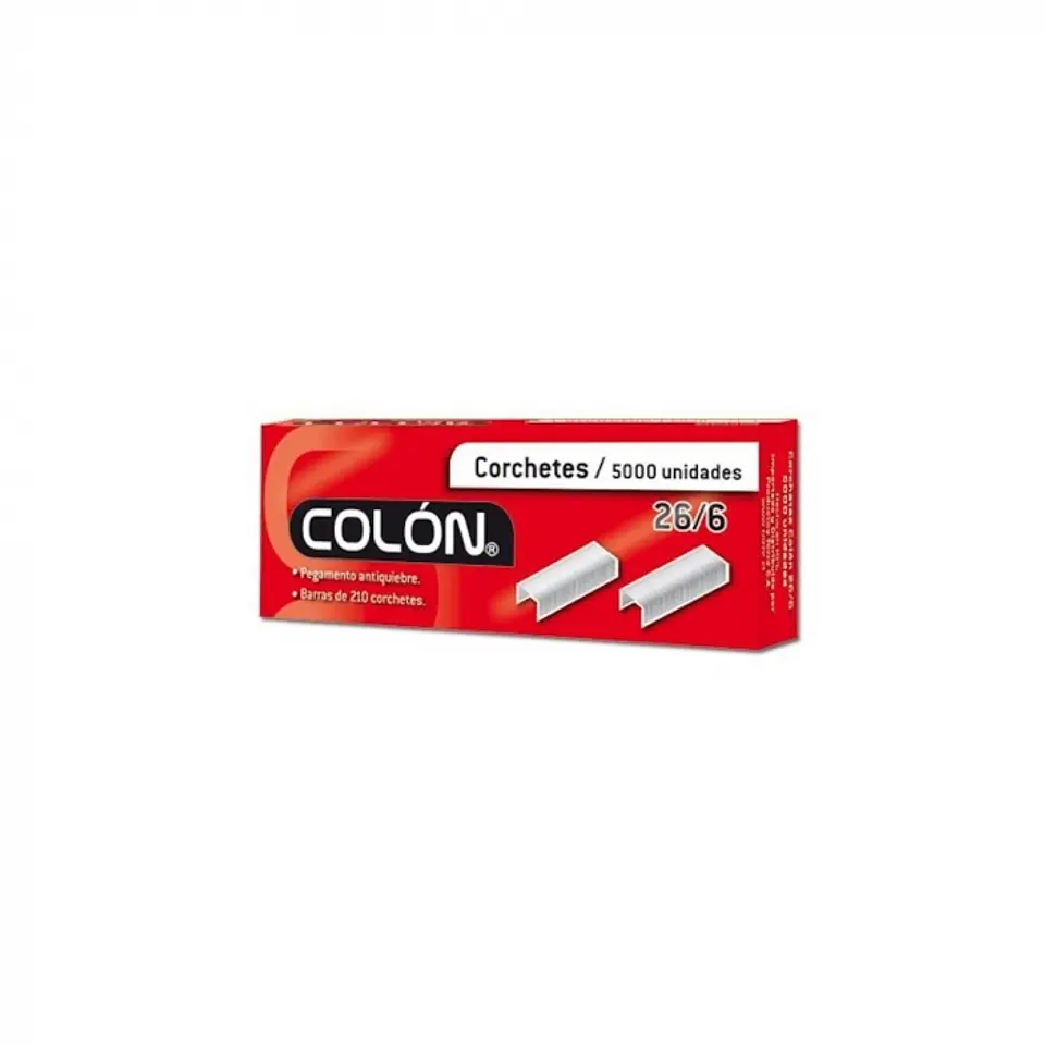 Caja corchete 26/6 5.000 UND -COLÓN 1