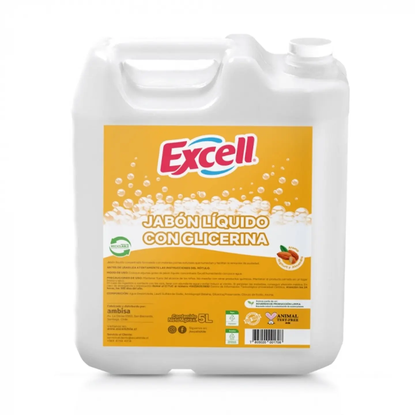 Jabón líquido - yoghurt y almendras 5 LT -EXCELL 1