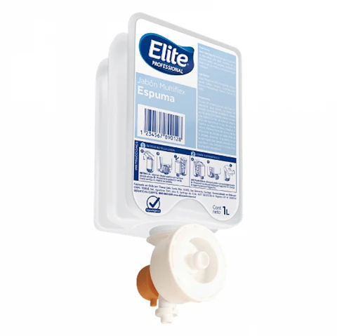 Jabón multiflex - espuma 1 LT x 6 UND -ELITE