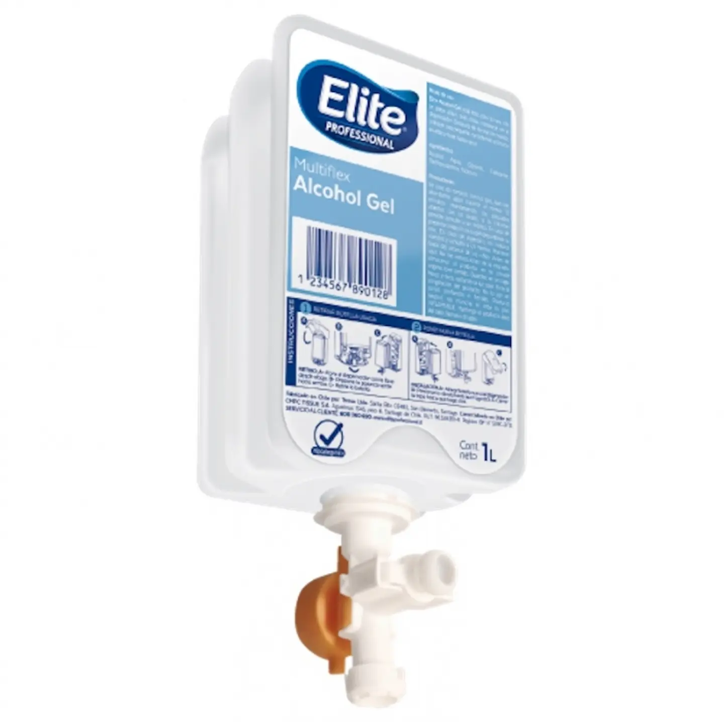Jabón multiflex - alcohol gel 1 LT x 6 UND -ELITE 1