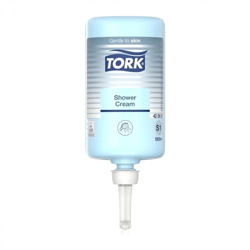 Jabón premium líquido shower cream 1 LT x 6 UND -TORK S1 1
