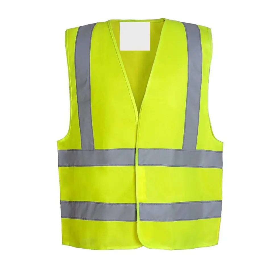 Chaleco reflectante doble cinta color amarillo TALLA XL -GENÉRICO 1
