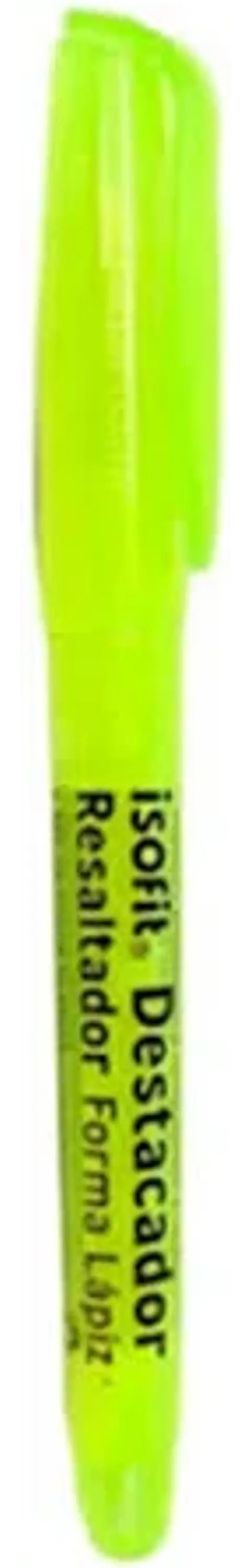 Destacador tipo lápiz AMARILLO -ISOFIT