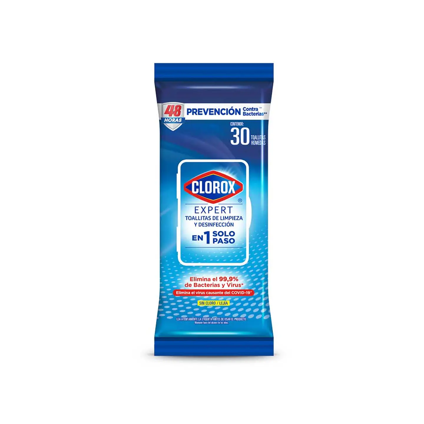 Clorox Toallas Desinfectantes Expert Flowpack 30 Unidades 1