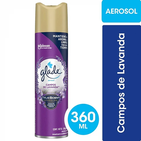 Desodorante Ambiental -GLADE- Campos de Lavanda 360 ML
