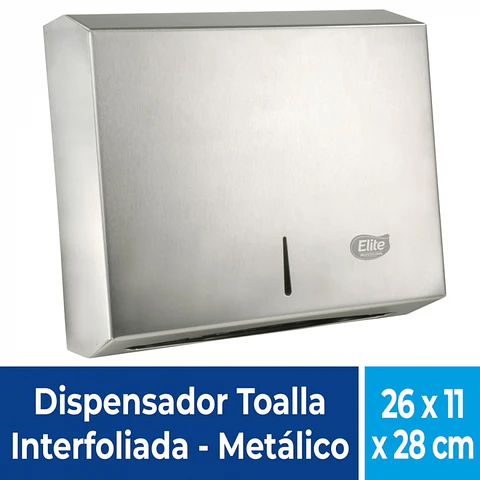 Dispensador toalla interfoliada ACERO INOXIDABLE -ELITE